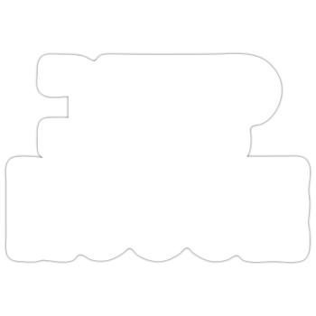 Maison profonde - Sticker taille S (10 x 10 cm) - blanc mat - Devant