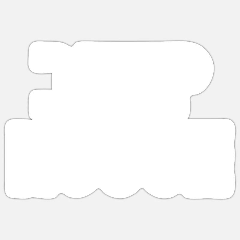 Maison profonde - Sticker taille S (10 x 10 cm) - blanc mat