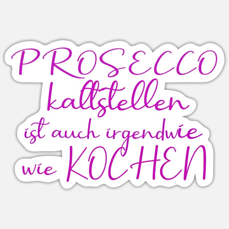 Prosecco Sticker Größe S (10 x 10 cm)