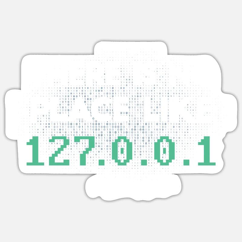 Informaticien Programmeur informatique Nerd Geek Sticker taille S (10 x 10 cm)