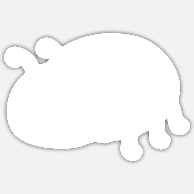 Ladybug Comic Animal - Sticker taille S (10 x 10 cm) - blanc mat