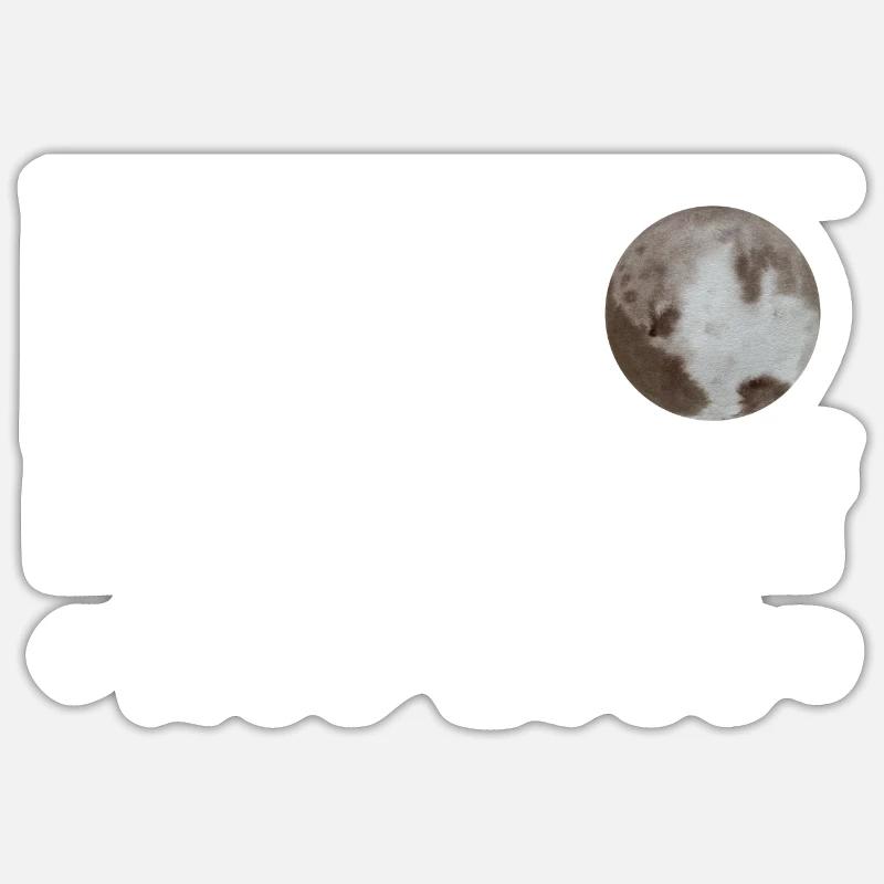 PLUTO NEVER FORGET 1930 - 2006 Sticker size S (10 x 10 cm)