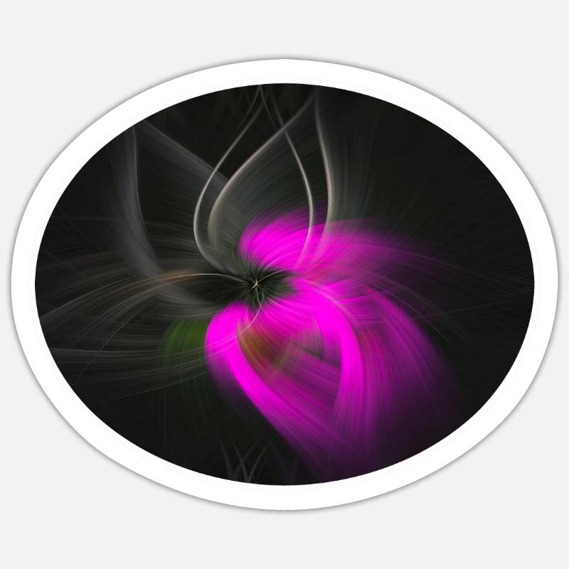 Explosion de couleur - Sticker taille S (10 x 10 cm) - blanc mat