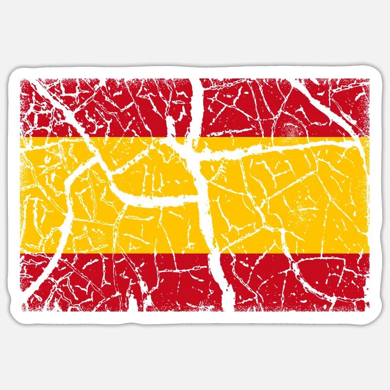 Spanien - Sticker Größe S (10 x 10 cm) - Mattweiß