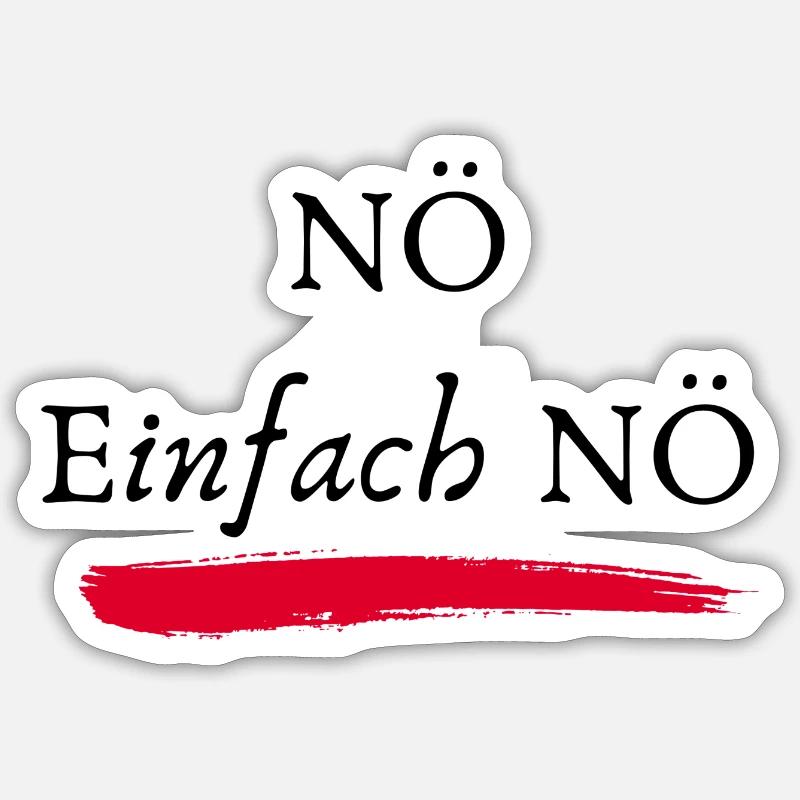 NÖ Einfach NÖ - Sticker Größe S (10 x 10 cm) - Mattweiß
