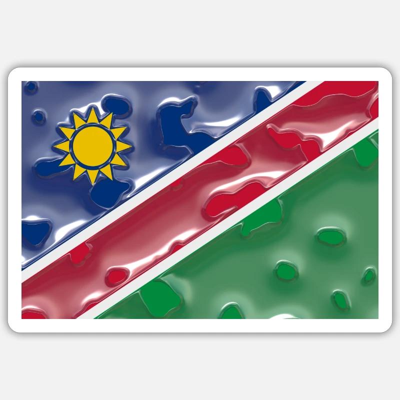 Namibia - Sticker Größe S (10 x 10 cm) - Mattweiß