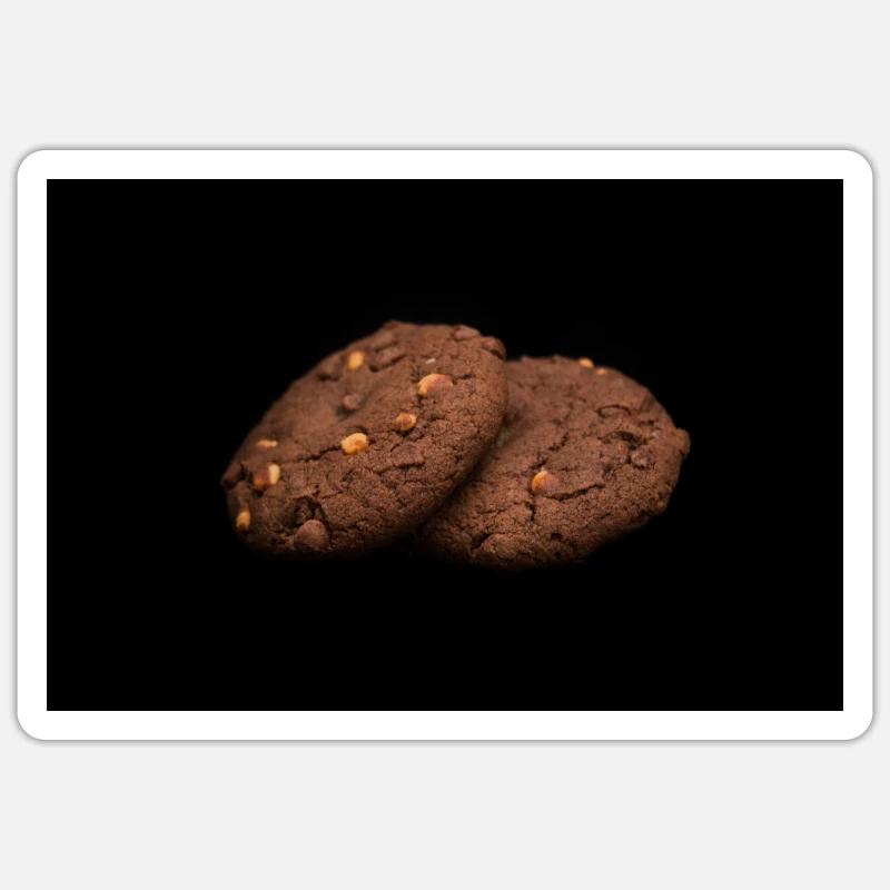 biscuits bruns Sticker taille S (10 x 10 cm)