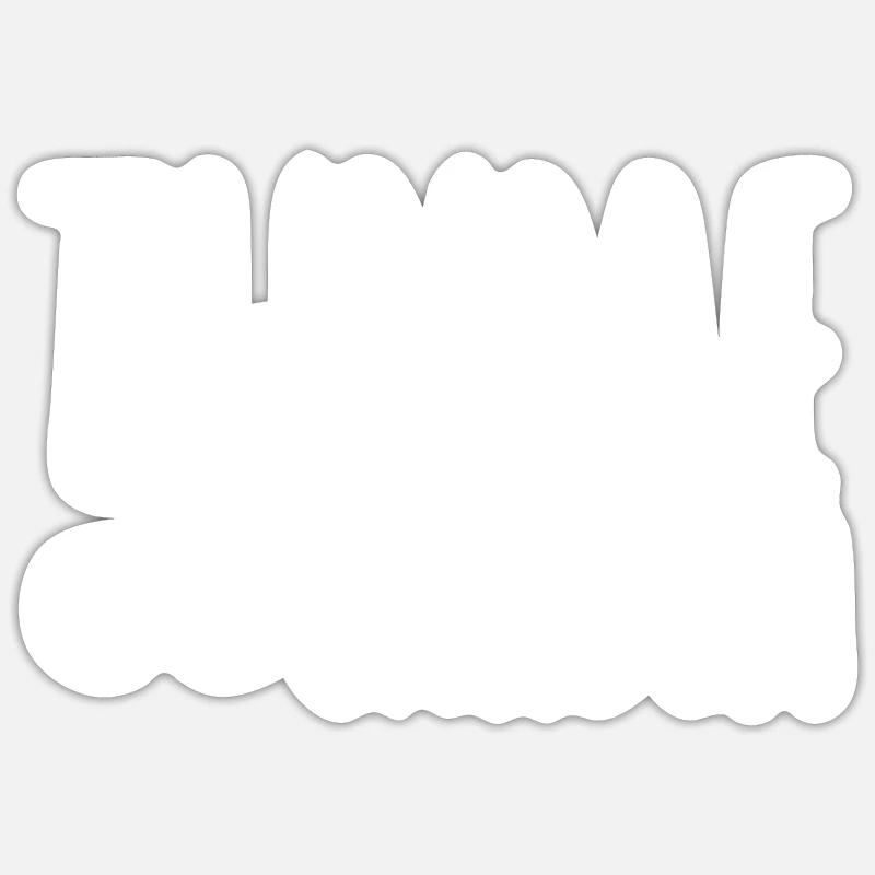 Thym au jardin 2 - Sticker taille S (10 x 10 cm) - blanc mat