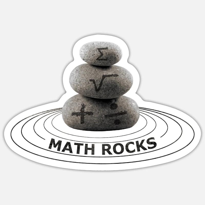 Math Rockt - Sticker size S (10 x 10 cm) - white matte