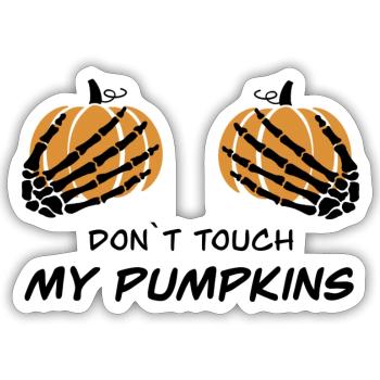 Pumpkins - Sticker Größe S (10 x 10 cm) - Mattweiß - Vorne