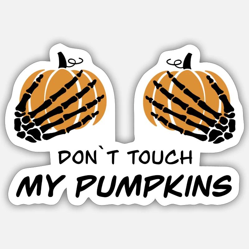 Pumpkins - Sticker Größe S (10 x 10 cm) - Mattweiß
