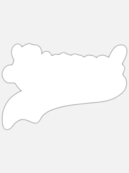 liverpool swoosh - Sticker Größe S (10 x 10 cm) - Mattweiß
