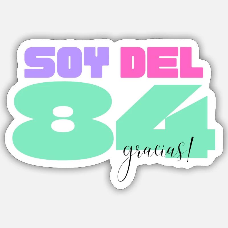 I'm from '84 - Sticker size S (10 x 10 cm) - white matte