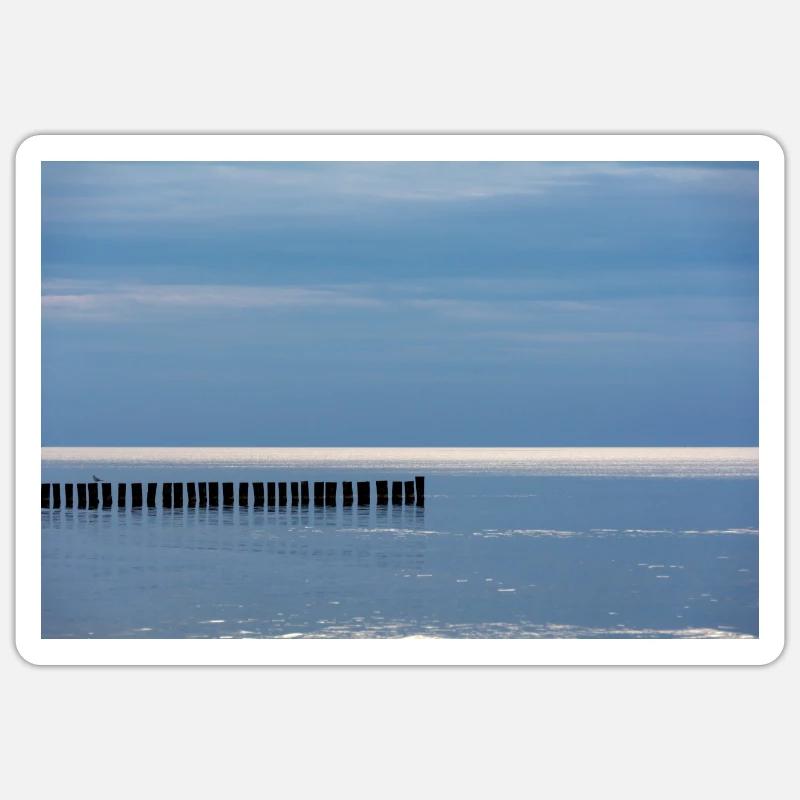 Stille - Sticker Größe S (10 x 10 cm) - Mattweiß