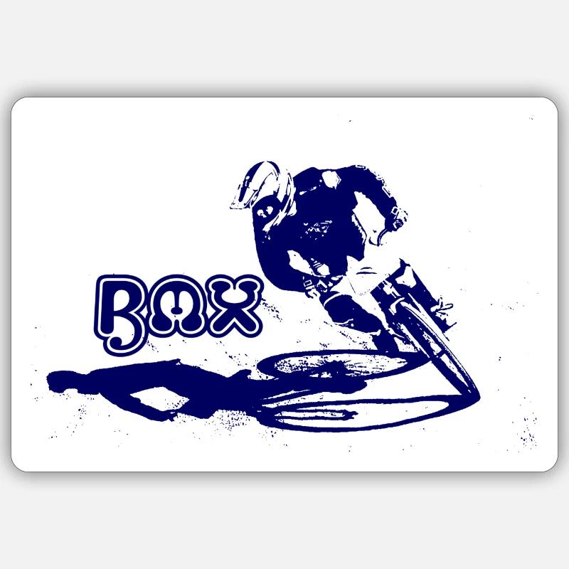 BMX - Sticker Größe S (10 x 10 cm) - Mattweiß