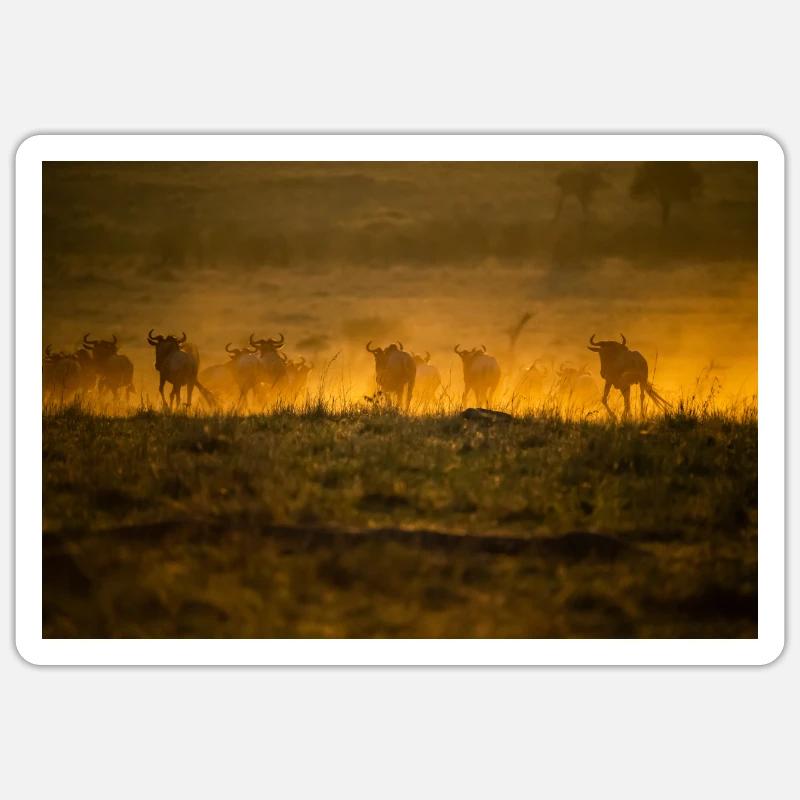 Great Migration - Sticker Größe S (10 x 10 cm) - Mattweiß