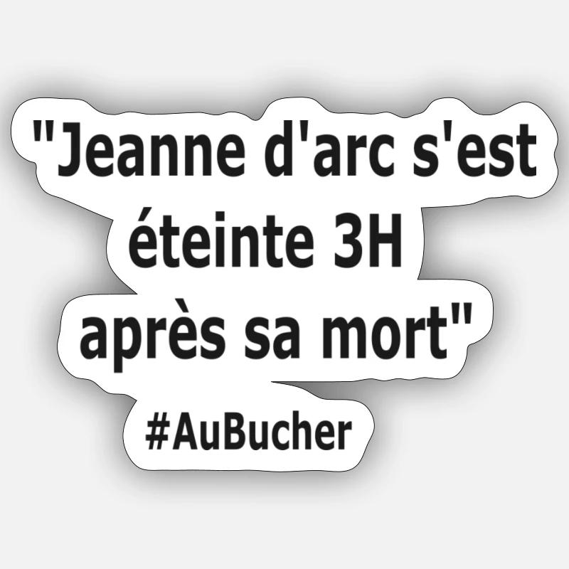 AuBucher - Sticker taille S (10 x 10 cm) - blanc mat