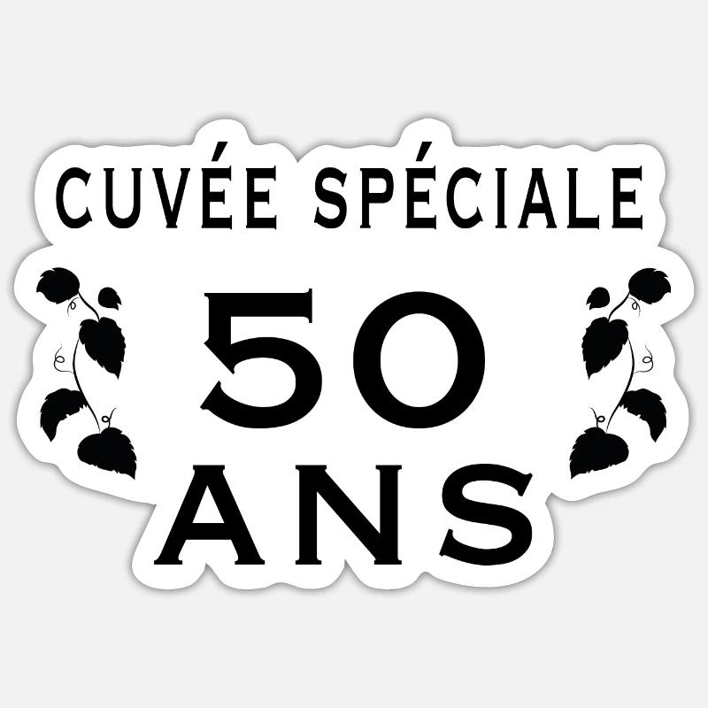 Cuvée spéciale 50ans Sticker taille S (10 x 10 cm)