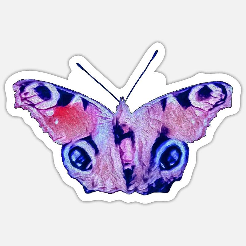 Papillon 1 Sticker taille S (10 x 10 cm)