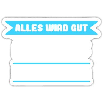 Mathias Name Design für stolze Mathias - Sticker Größe S (10 x 10 cm) - Mattweiß - Vorne