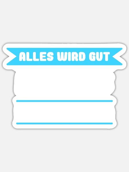 Mathias Name Design für stolze Mathias - Sticker Größe S (10 x 10 cm) - Mattweiß