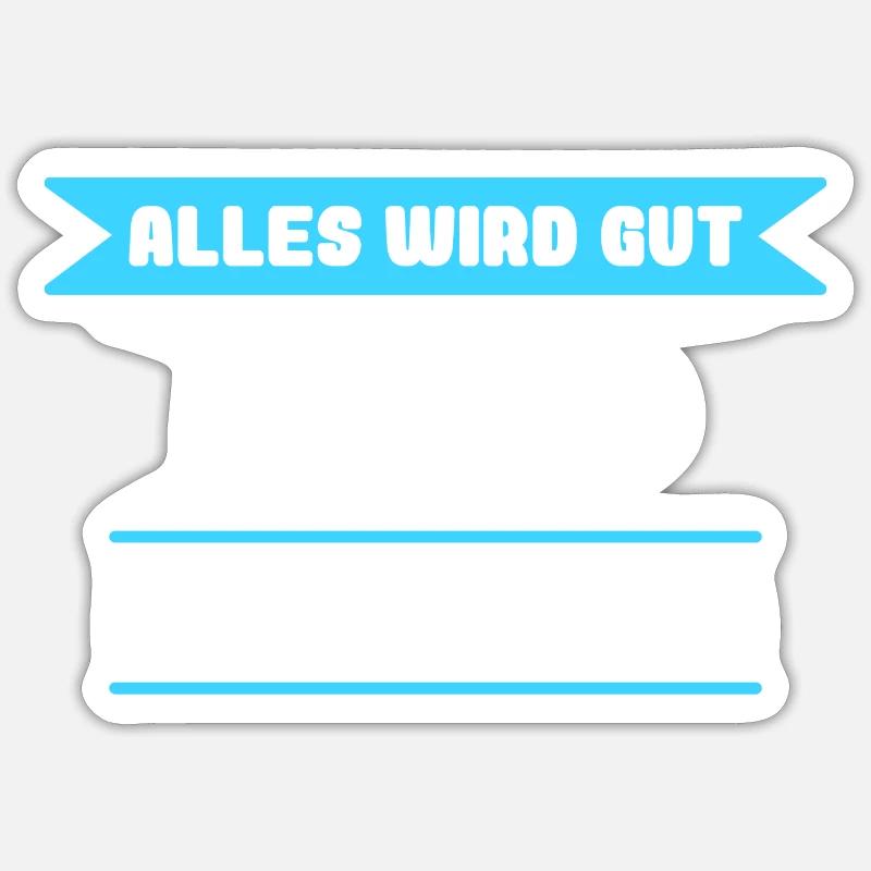 Bernd Name Design für stolze Bernds - Sticker Größe S (10 x 10 cm) - Mattweiß
