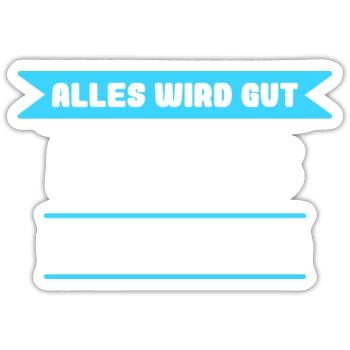 Markus Name Design für stolze Markus - Sticker Größe S (10 x 10 cm) - Mattweiß - Vorne