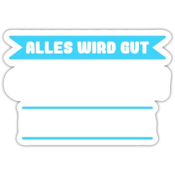 Christian Name Design für stolze Christians - Sticker Größe S (10 x 10 cm) - Mattweiß - Vorne