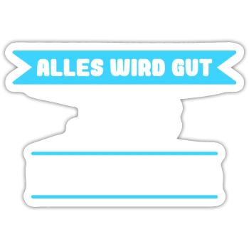 Jens Name Design für stolze Jens - Sticker Größe S (10 x 10 cm) - Mattweiß - Vorne