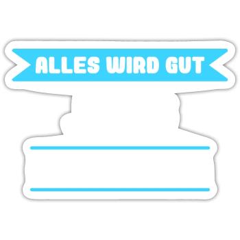 Jörg Name Design für stolze Jörgs - Sticker Größe S (10 x 10 cm) - Mattweiß - Vorne