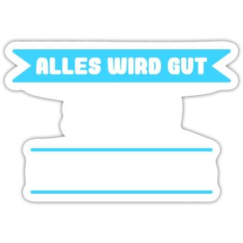 Sven Name Design für stolze Svens - Sticker Größe S (10 x 10 cm) - Mattweiß - Vorne