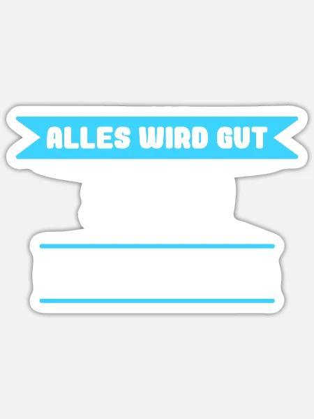 Sven Name Design für stolze Svens - Sticker Größe S (10 x 10 cm) - Mattweiß