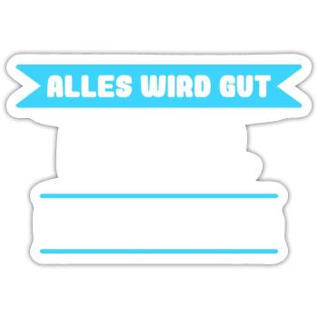 Daniel Name Design für stolze Daniels - Sticker Größe S (10 x 10 cm) - Mattweiß - Vorne