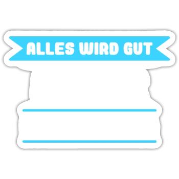 Rainer Name Design für stolze Rainer - Sticker Größe S (10 x 10 cm) - Mattweiß - Vorne