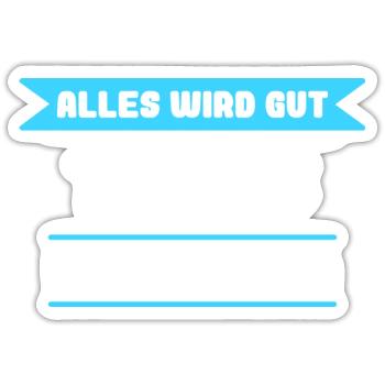 Tobias Name Design für stolze Tobias - Sticker Größe S (10 x 10 cm) - Mattweiß - Vorne