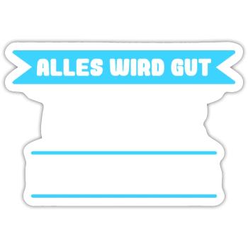 Reiner Name Design für stolze Reiner - Sticker Größe S (10 x 10 cm) - Mattweiß - Vorne