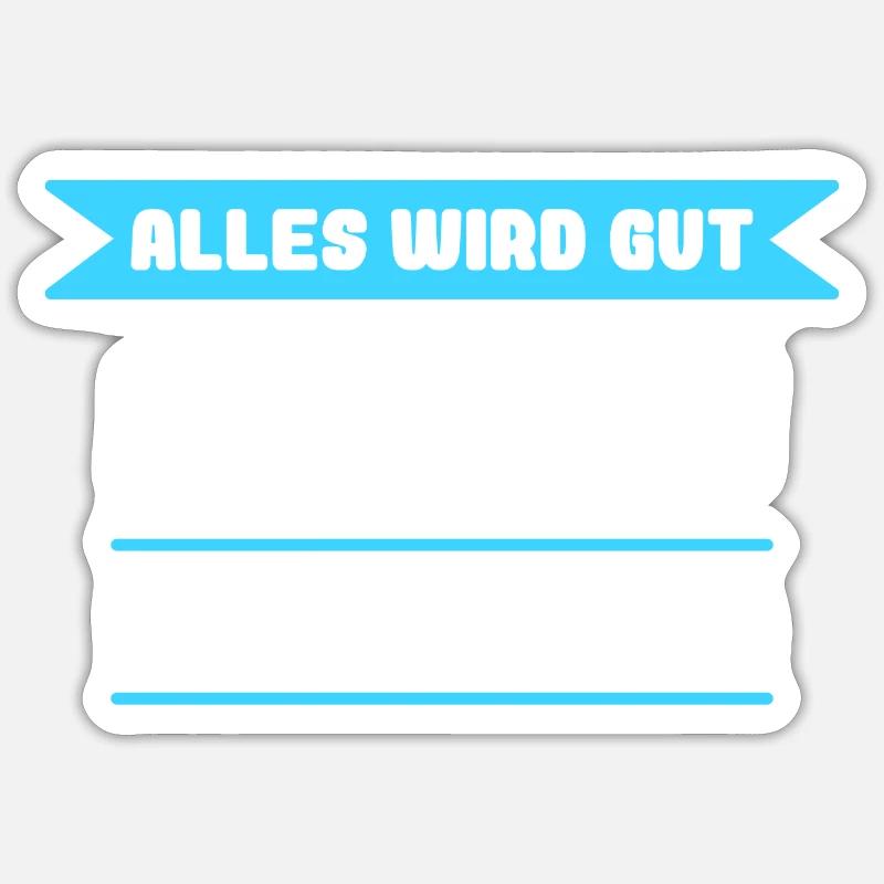 Florian Name Design für stolze Florians - Sticker Größe S (10 x 10 cm) - Mattweiß