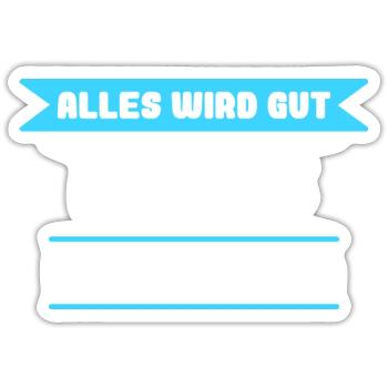 Dennis Name Design für stolze Dennis - Sticker Größe S (10 x 10 cm) - Mattweiß - Vorne