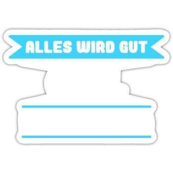 Carl Name Design für stolze Carls - Sticker Größe S (10 x 10 cm) - Mattweiß - Vorne