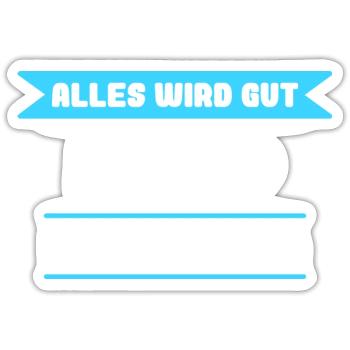 Marko Name Design für stolze Markos - Sticker Größe S (10 x 10 cm) - Mattweiß - Vorne
