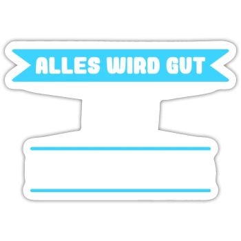 Kai Name Design für stolze Kais - Sticker Größe S (10 x 10 cm) - Mattweiß - Vorne