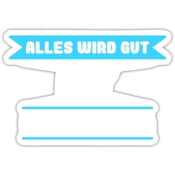 Kay Name Design für stolze Kays - Sticker Größe S (10 x 10 cm) - Mattweiß - Vorne