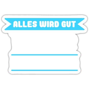 Werner Name Design für stolze Werners - Sticker Größe S (10 x 10 cm) - Mattweiß - Vorne
