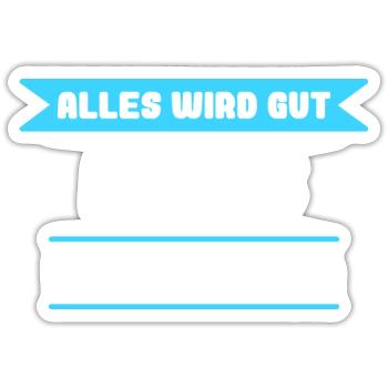 Lucas Name Design für stolze Lucas - Sticker Größe S (10 x 10 cm) - Mattweiß - Vorne