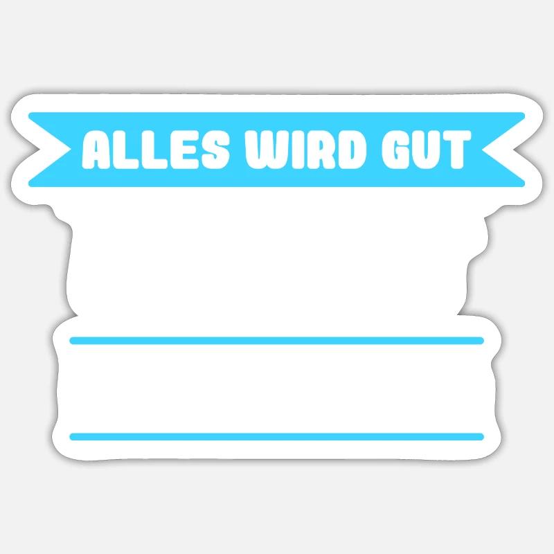 Robert Name Design für stolze Roberts - Sticker Größe S (10 x 10 cm) - Mattweiß