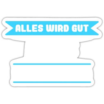 Niels Name Design für stolze Niels - Sticker Größe S (10 x 10 cm) - Mattweiß - Vorne