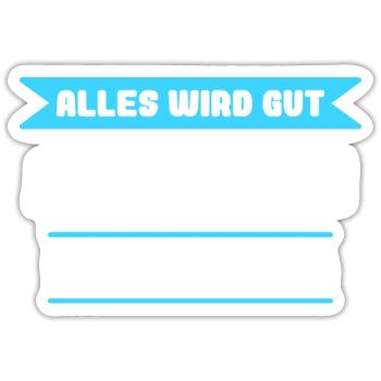 Benjamin Name Design für stolze Benjamins - Sticker Größe S (10 x 10 cm) - Mattweiß - Vorne