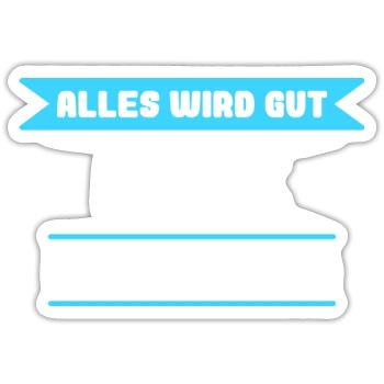 Felix Name Design für stolze Felix - Sticker Größe S (10 x 10 cm) - Mattweiß - Vorne