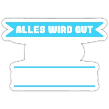 David Name Design für stolze Davids - Sticker Größe S (10 x 10 cm) - Mattweiß - Vorne