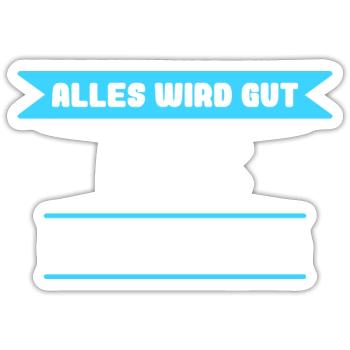 Maik Name Design für stolze Maiks - Sticker Größe S (10 x 10 cm) - Mattweiß - Vorne